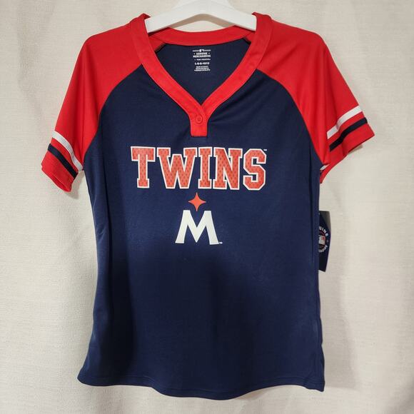 Minnesota Twins girls jersey Large 10/12 - Picture 4 of 6